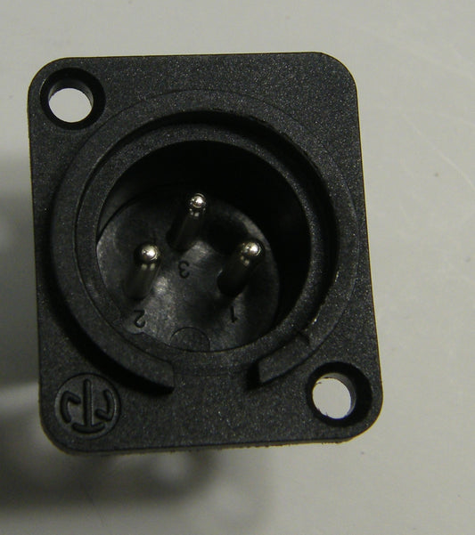 XLR JACK - MALE, PLASTIC