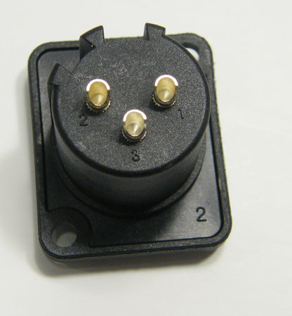 XLR JACK - MALE, PLASTIC